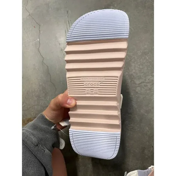 CROCS Women's Platform Athletic Shoes - Light Pink - Picture 4 of 4